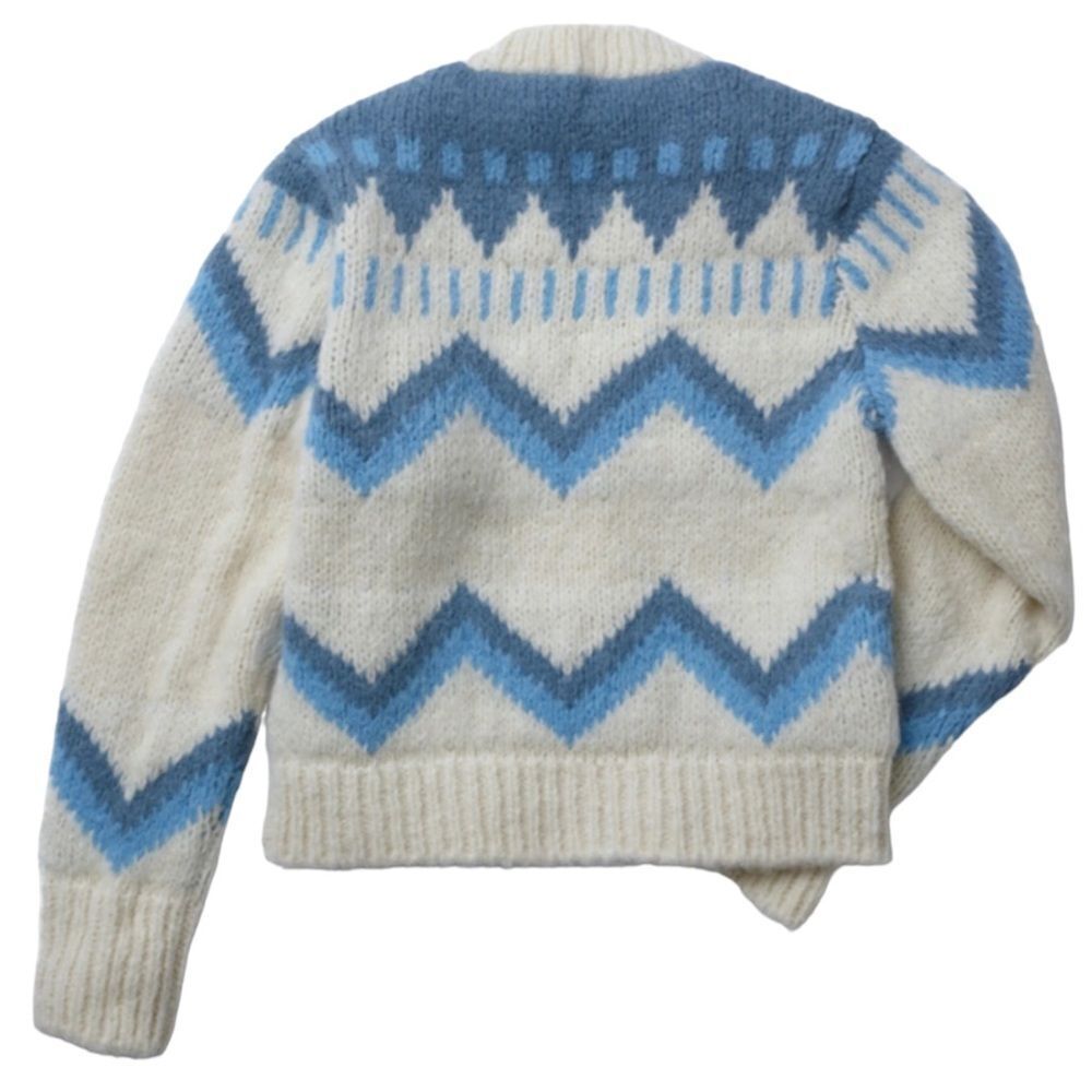 NWT FAHERTY Icelyn Alpaca Fairisle Cardigan in Frosty Fairisle M - Picture 6 of 10